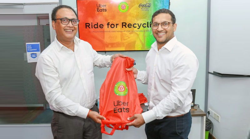 Coca-Cola සහ Uber Eats එක්ව “Ride for Recycling” වැඩසටහන දියත් කරයි