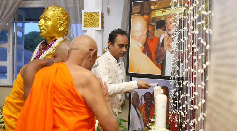 මාලිගාකන්ද අග්‍රශ්‍රාවක විහාරයේ දී නරේන්ද්‍ර මෝදි මැතිතුමාට දීර්ඝායුෂ පැතීමේ පිංකමක්