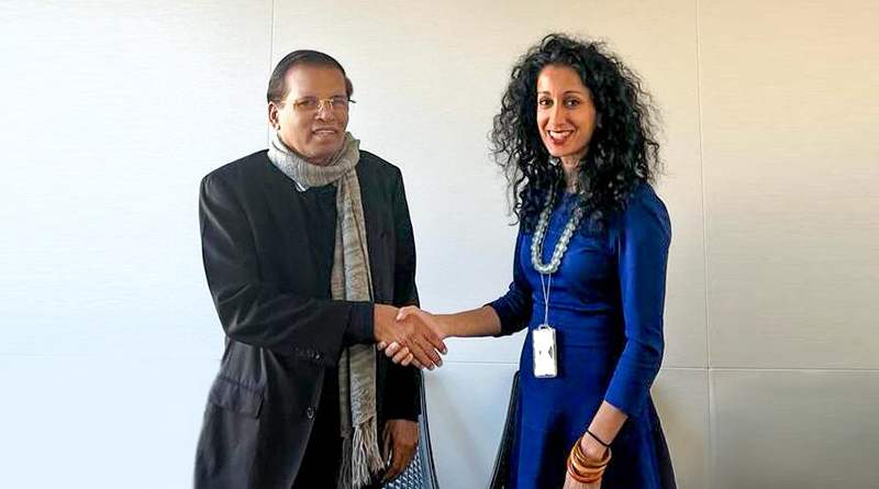 ඇමෙරිකානු නියෝජ්‍ය සහකාර ලේකම් හිටපු ජනපති මෛත්‍රී හමුවෙයි