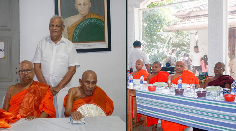 සණස සමූහයේ නිර්මාතෘ ඇතුළු සණස සමූහය එක්ව රන්දූපත උපෝසථගාර රජමහා විහාරයේ දී සිදුකල දානමය පිංකම