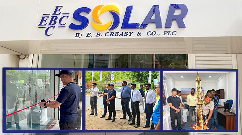 E.B. Creasy Solar නවතම සූර්ය බලශක්ති විසඳුම් ප්‍රදර්ශනාගාරය වැල්ලවාය ප්‍රදේශයේ විවෘත කෙරේ