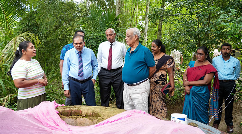 ආචාර්ය පී. ඒ. කිරිවන්දෙණිය හම්බන්තොට “සණස ඉදිරිය” ව්‍යාපෘති නිරීක්ෂණය කරයි