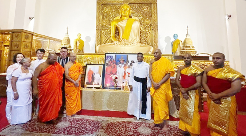 පාප් වහන්සේට ඉක්මන් සුවය ප්‍රර්ථනා කරමින් ආශීර්වාද පූජාවක්