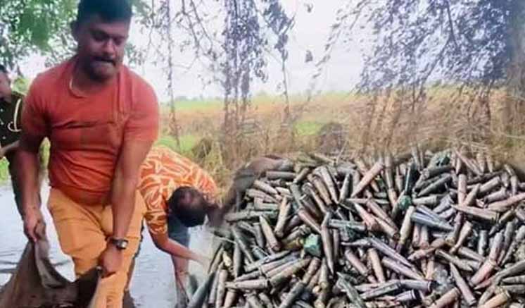 ගැටලාව වැවෙන් උණ්ඩ 7000කට වැඩි ප්‍රමාණයක් සොයා ගනී