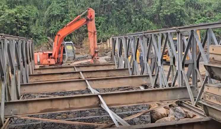 බදුල්ල – ස්ප්‍රිංවැලි මාර්ගයේ බේලි පාලමේ වැඩ අවසන් අදියරේ